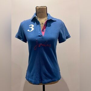 #3 Polo T-shirt by Jonles
Royal Blue/Pink/White